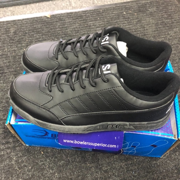 BSI Shoes New Mens Bsi Bowling Shoes 52 Black Leather Size 15